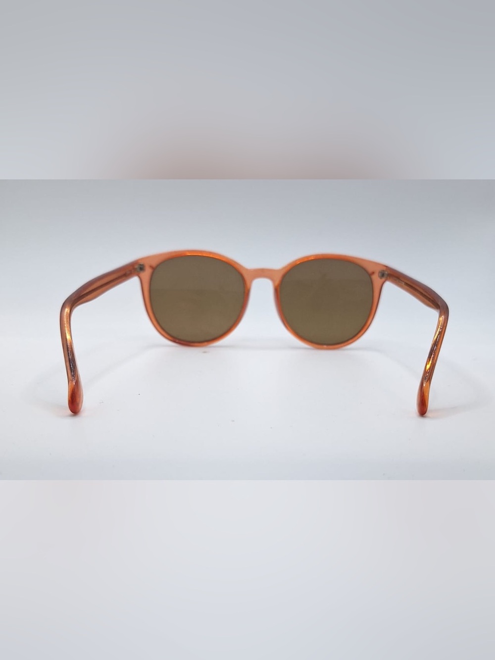 Liz Claiborne 10514 Brown Translucent Oval Sunglasses Frames Only - Picture 6 of 8